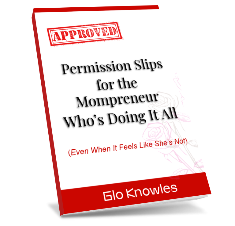 A digital image of a permission booklet, signatures, and specific activity details, typically used for obtaining authorization for mom in business to give herself grace